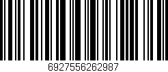 Código de barras (EAN, GTIN, SKU, ISBN): '6927556262987'