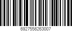 Código de barras (EAN, GTIN, SKU, ISBN): '6927556263007'