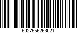 Código de barras (EAN, GTIN, SKU, ISBN): '6927556263021'