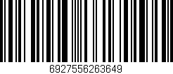 Código de barras (EAN, GTIN, SKU, ISBN): '6927556263649'
