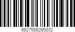 Código de barras (EAN, GTIN, SKU, ISBN): '6927556265032'