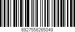 Código de barras (EAN, GTIN, SKU, ISBN): '6927556265049'