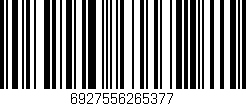 Código de barras (EAN, GTIN, SKU, ISBN): '6927556265377'