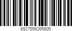 Código de barras (EAN, GTIN, SKU, ISBN): '6927556265605'