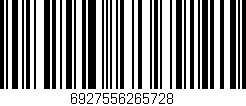 Código de barras (EAN, GTIN, SKU, ISBN): '6927556265728'