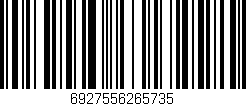 Código de barras (EAN, GTIN, SKU, ISBN): '6927556265735'
