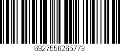 Código de barras (EAN, GTIN, SKU, ISBN): '6927556265773'