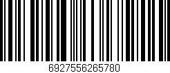 Código de barras (EAN, GTIN, SKU, ISBN): '6927556265780'