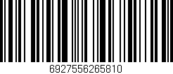 Código de barras (EAN, GTIN, SKU, ISBN): '6927556265810'