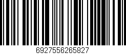 Código de barras (EAN, GTIN, SKU, ISBN): '6927556265827'