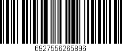 Código de barras (EAN, GTIN, SKU, ISBN): '6927556265896'