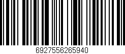 Código de barras (EAN, GTIN, SKU, ISBN): '6927556265940'