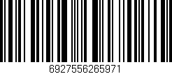 Código de barras (EAN, GTIN, SKU, ISBN): '6927556265971'