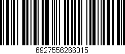 Código de barras (EAN, GTIN, SKU, ISBN): '6927556266015'