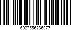Código de barras (EAN, GTIN, SKU, ISBN): '6927556266077'