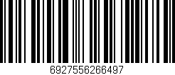 Código de barras (EAN, GTIN, SKU, ISBN): '6927556266497'