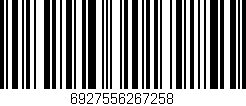 Código de barras (EAN, GTIN, SKU, ISBN): '6927556267258'