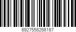 Código de barras (EAN, GTIN, SKU, ISBN): '6927556268187'