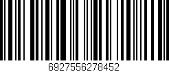 Código de barras (EAN, GTIN, SKU, ISBN): '6927556278452'