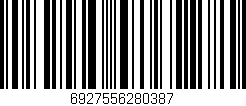 Código de barras (EAN, GTIN, SKU, ISBN): '6927556280387'