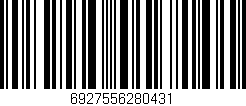 Código de barras (EAN, GTIN, SKU, ISBN): '6927556280431'