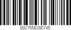 Código de barras (EAN, GTIN, SKU, ISBN): '6927556280745'