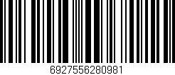 Código de barras (EAN, GTIN, SKU, ISBN): '6927556280981'