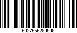 Código de barras (EAN, GTIN, SKU, ISBN): '6927556280998'