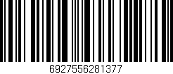 Código de barras (EAN, GTIN, SKU, ISBN): '6927556281377'