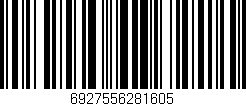 Código de barras (EAN, GTIN, SKU, ISBN): '6927556281605'