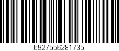 Código de barras (EAN, GTIN, SKU, ISBN): '6927556281735'