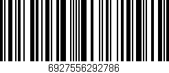 Código de barras (EAN, GTIN, SKU, ISBN): '6927556292786'