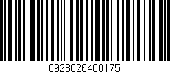 Código de barras (EAN, GTIN, SKU, ISBN): '6928026400175'