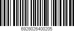 Código de barras (EAN, GTIN, SKU, ISBN): '6928026400205'