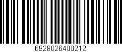 Código de barras (EAN, GTIN, SKU, ISBN): '6928026400212'