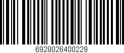 Código de barras (EAN, GTIN, SKU, ISBN): '6928026400229'