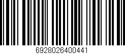 Código de barras (EAN, GTIN, SKU, ISBN): '6928026400441'