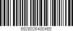 Código de barras (EAN, GTIN, SKU, ISBN): '6928026400465'