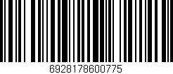 Código de barras (EAN, GTIN, SKU, ISBN): '6928178600775'