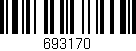 Código de barras (EAN, GTIN, SKU, ISBN): '693170'