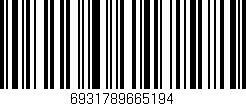 Código de barras (EAN, GTIN, SKU, ISBN): '6931789665194'