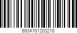 Código de barras (EAN, GTIN, SKU, ISBN): '6934781203210'