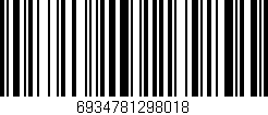 Código de barras (EAN, GTIN, SKU, ISBN): '6934781298018'