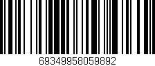 Código de barras (EAN, GTIN, SKU, ISBN): '69349958059892'