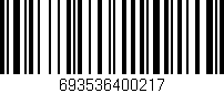 Código de barras (EAN, GTIN, SKU, ISBN): '693536400217'