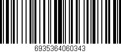 Código de barras (EAN, GTIN, SKU, ISBN): '6935364060343'
