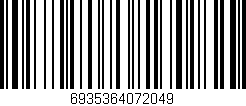 Código de barras (EAN, GTIN, SKU, ISBN): '6935364072049'