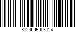 Código de barras (EAN, GTIN, SKU, ISBN): '6936035905024'