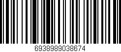 Código de barras (EAN, GTIN, SKU, ISBN): '6938989038674'