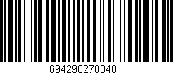 Código de barras (EAN, GTIN, SKU, ISBN): '6942902700401'